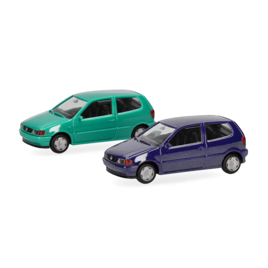 Herpa 012140-007 – MiniKit: Volkswagen Polo 2-drzwiowy, zestaw 2 szt. | Skala 1:87 H0